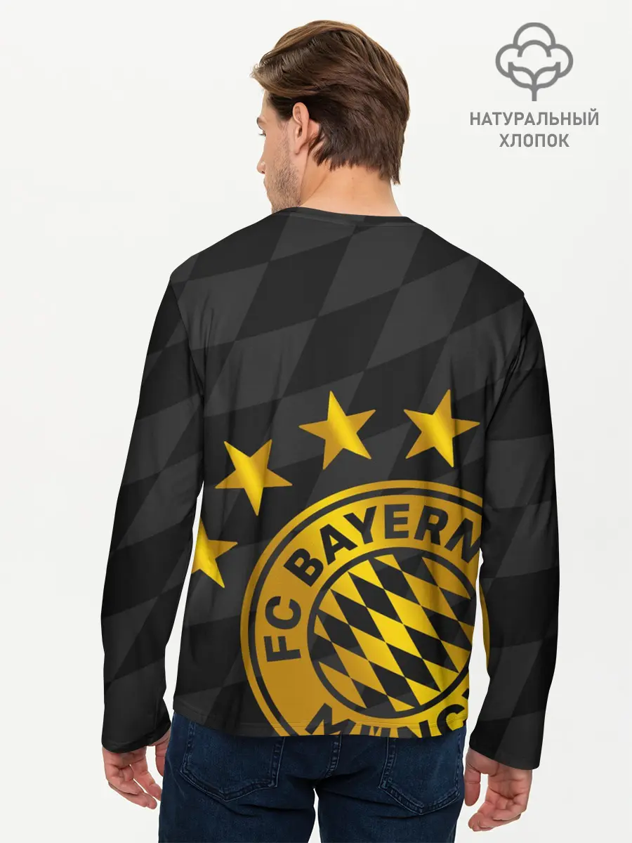 Мужской лонгслив базовый / ФК БАВАРИЯ / BAYERN / МЮНХЕН (P007_P004ooo2929141, P004ooo2929141)