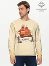 Мужской лонгслив базовый / Корабль Ship (P007_P004ooo2929797, P004ooo2929797)
