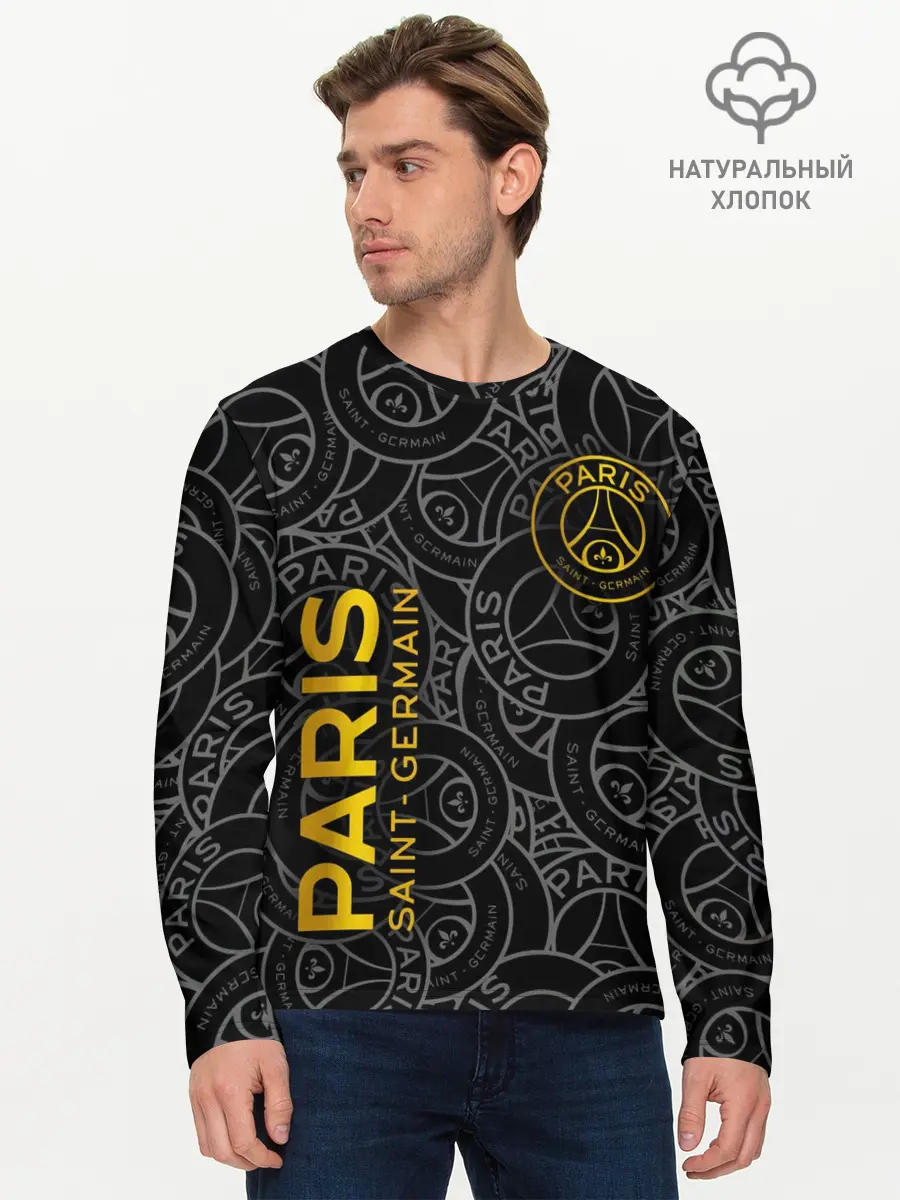 Мужской лонгслив базовый / ФК ПСЖ / PARIS SAINT GERMAIN (P007_P004ooo2930055, P004ooo2930055)