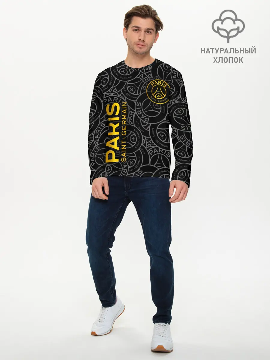 Мужской лонгслив базовый / ФК ПСЖ / PARIS SAINT GERMAIN (P007_P004ooo2930055, P004ooo2930055)