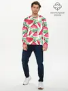 Мужской лонгслив базовый / Арбузное настроение (P007_P004ooo2929615, P004ooo2929615)