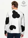 Мужской лонгслив базовый / Cow print (P007_P004ooo2931265, P004ooo2931265)