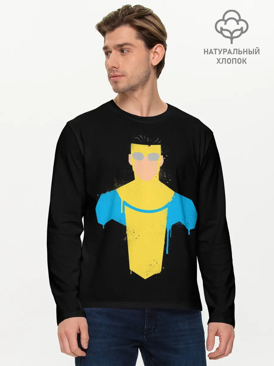 Мужской лонгслив базовый / Неуязвимый | Марк Грейсон (P007_P004ooo2931005, P004ooo2931005)