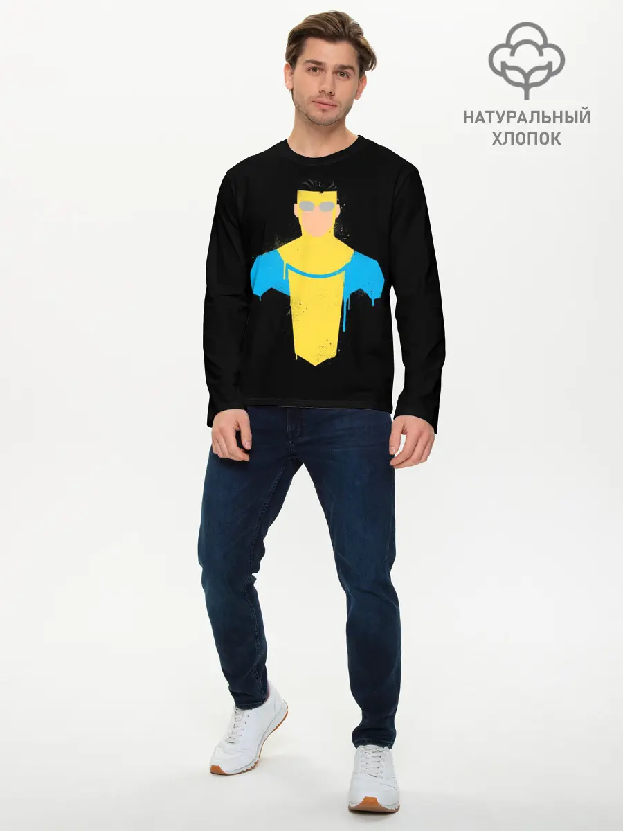 Мужской лонгслив базовый / Неуязвимый | Марк Грейсон (P007_P004ooo2931005, P004ooo2931005)