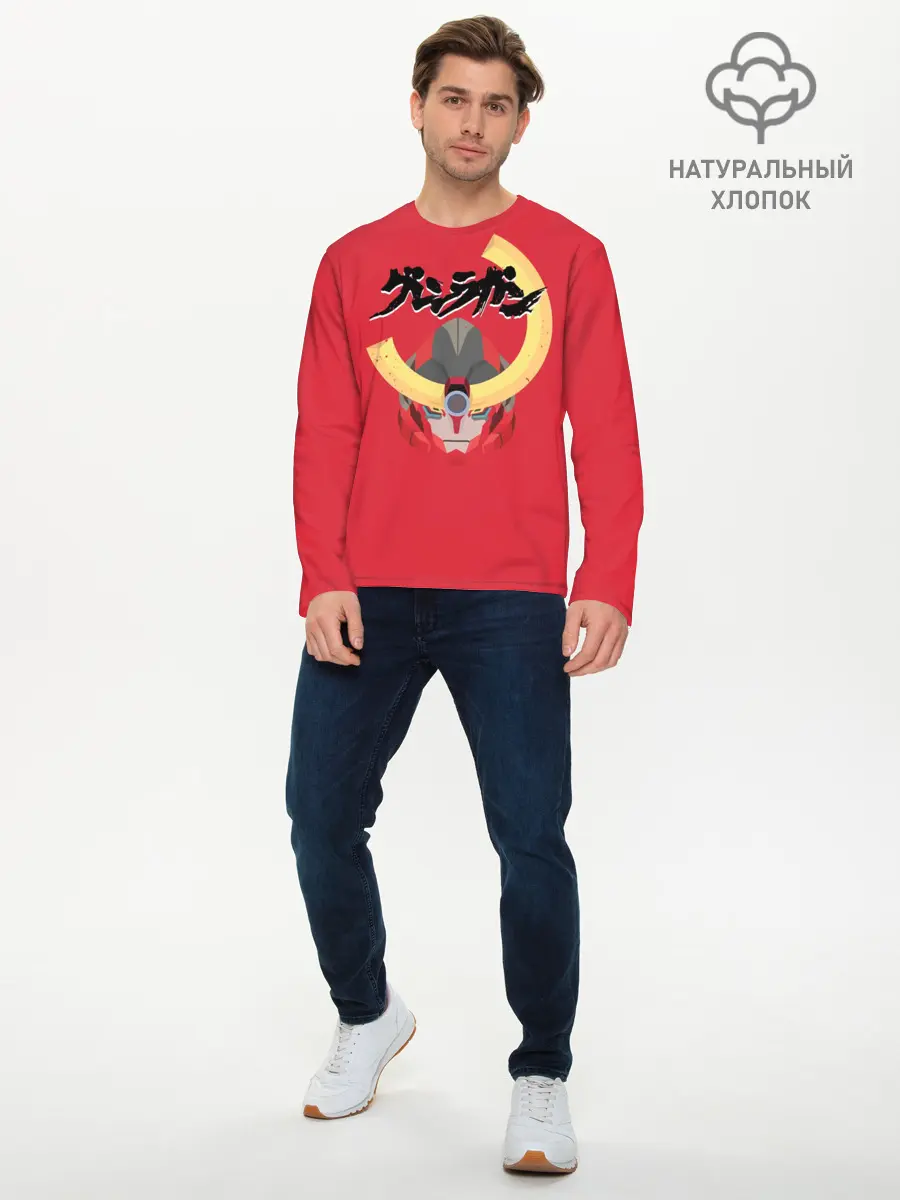 Мужской лонгслив базовый / Гуррен Лаганн Ганмен (P007_P004ooo2931091, P004ooo2931091)