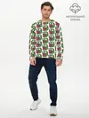 Мужской лонгслив базовый / Poggers Pattern (P007_P004ooo2931885, P004ooo2931885)