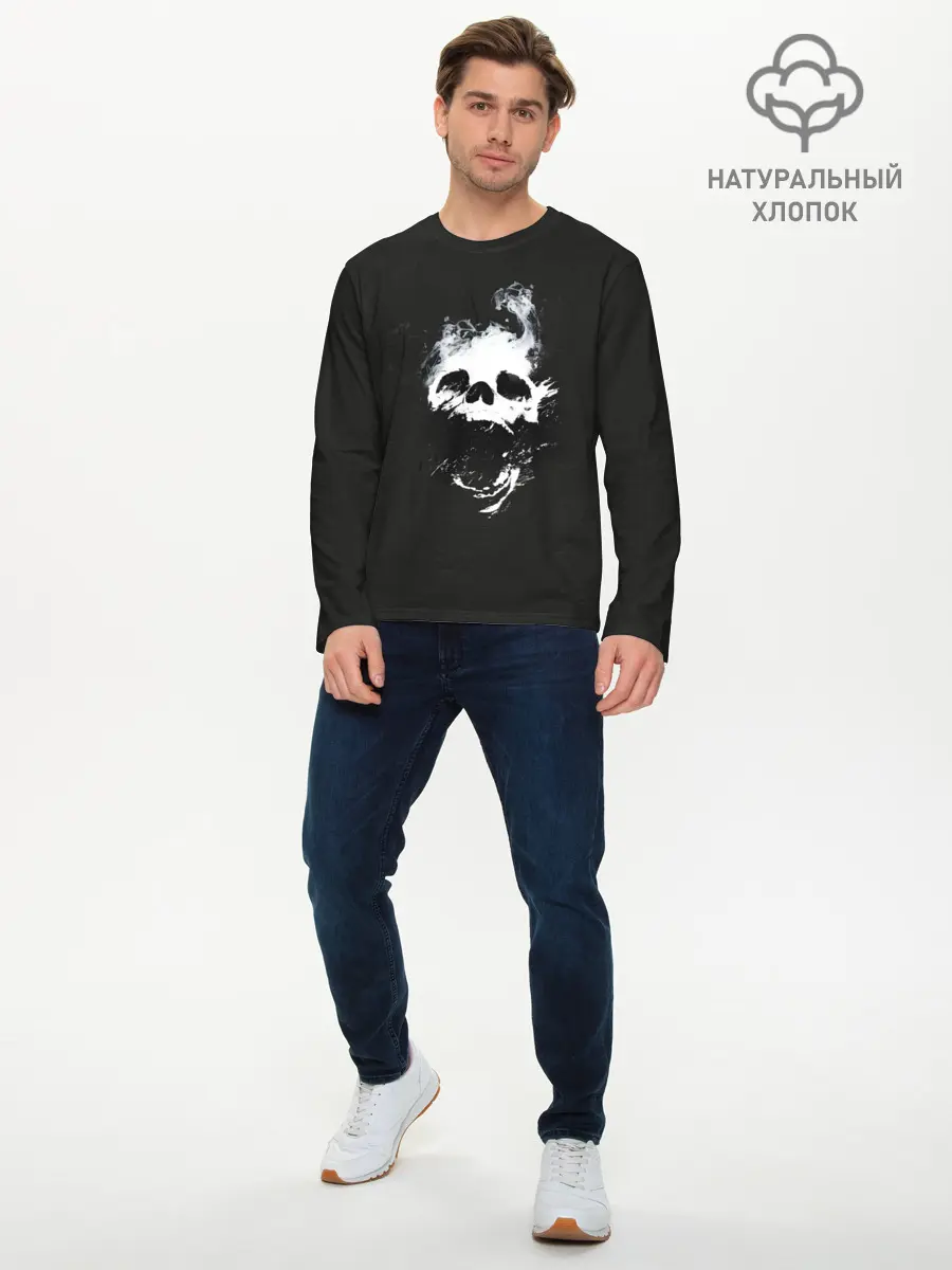 Мужской лонгслив базовый / Невероятное зло (P007_P004ooo2931919, P004ooo2931919)