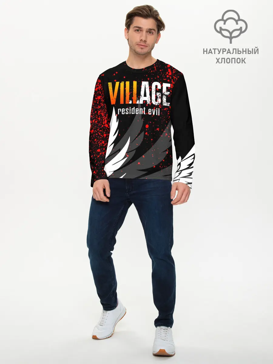 Мужской лонгслив базовый / RESIDENT EVIL 8 VILLAGE (P007_P004ooo2932311, P004ooo2932311)