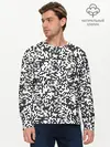 Мужской лонгслив базовый / Пиксельный Узор (P007_P004ooo2932281, P004ooo2932281)