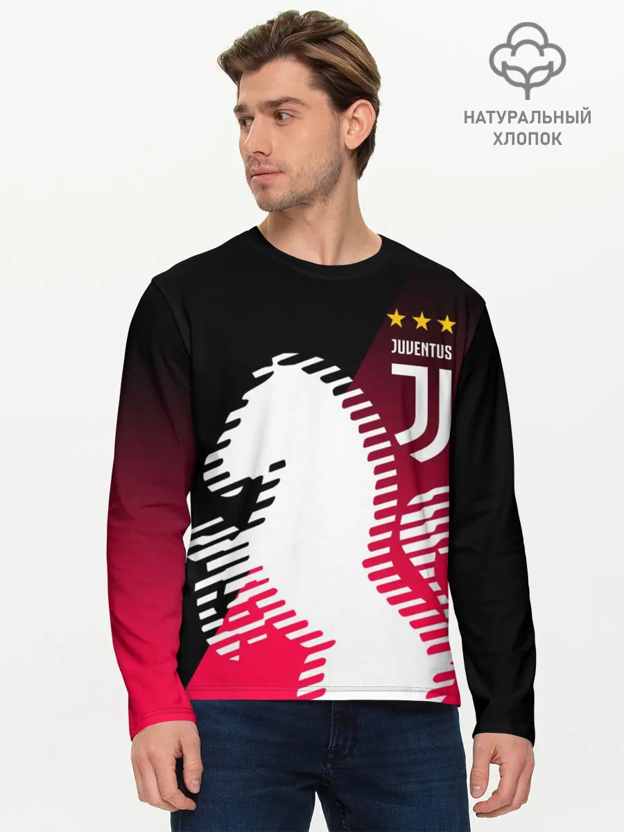 Мужской лонгслив базовый / JUVENTUS / ЮВЕНТУС / НЕОН (P007_P004ooo2933151, P004ooo2933151)