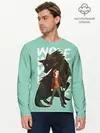Мужской лонгслив базовый / Wolf (P007_P004ooo2933001, P004ooo2933001)