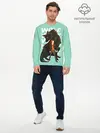 Мужской лонгслив базовый / Wolf (P007_P004ooo2933001, P004ooo2933001)