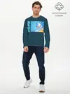 Мужской лонгслив базовый / Sonic alert (P007_P004ooo2933575, P004ooo2933575)