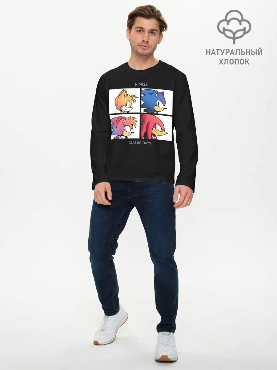 Мужской лонгслив базовый / Ringz band (P007_P004ooo2933583, P004ooo2933583)