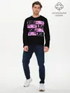 Мужской лонгслив базовый / Black pink eyes (P007_P004ooo2933605, P004ooo2933605)