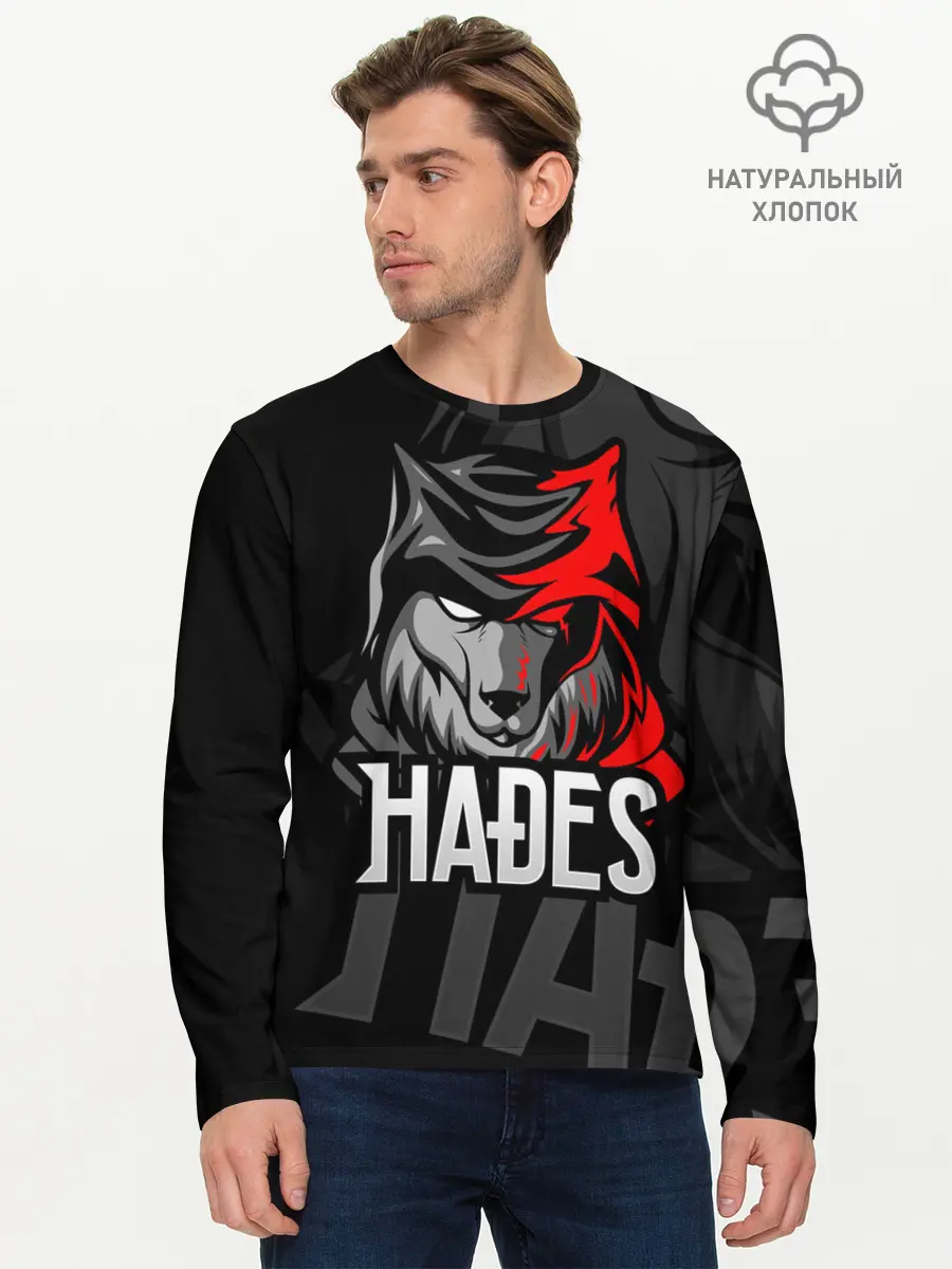 Мужской лонгслив базовый / Hades (P007_P004ooo2933763, P004ooo2933763)