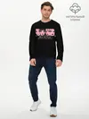 Мужской лонгслив базовый / Black Pink Art (P007_P004ooo2934403, P004ooo2934403)