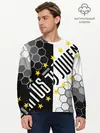 Мужской лонгслив базовый / JUVENTUS / ЮВЕНТУС / ЗВЕЗДЫ (P007_P004ooo2935387, P004ooo2935387)