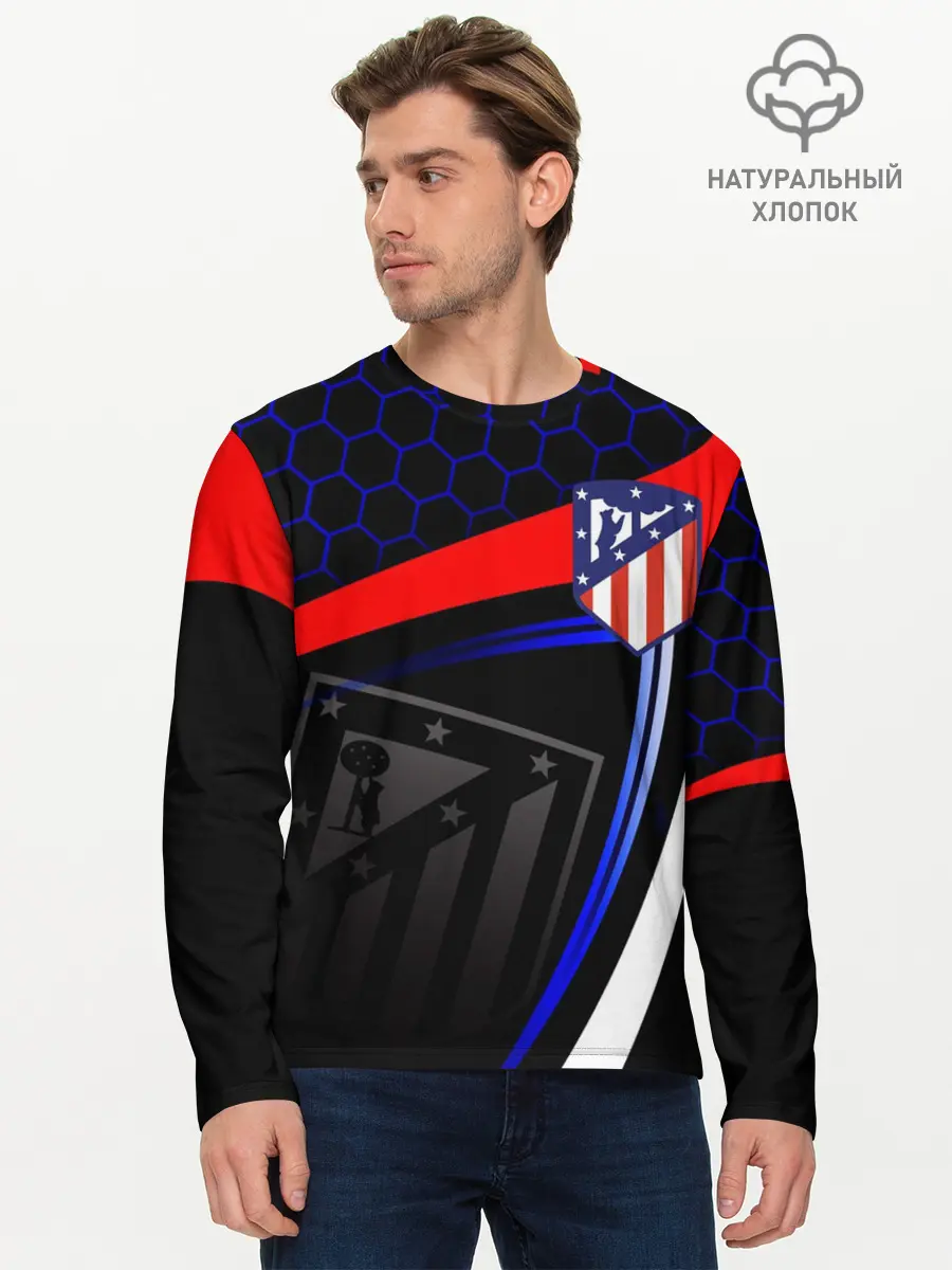 Мужской лонгслив базовый / АТЛЕТИКО МАДРИД / ATLETICO (P007_P004ooo2936197, P004ooo2936197)