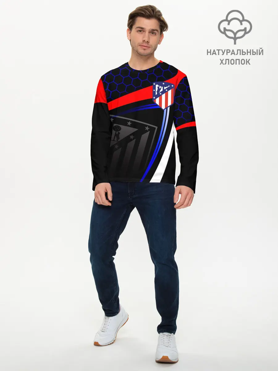 Мужской лонгслив базовый / АТЛЕТИКО МАДРИД / ATLETICO (P007_P004ooo2936197, P004ooo2936197)