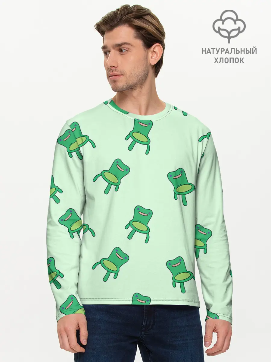 Мужской лонгслив базовый / Froggy crossing (P007_P004ooo2936545, P004ooo2936545)