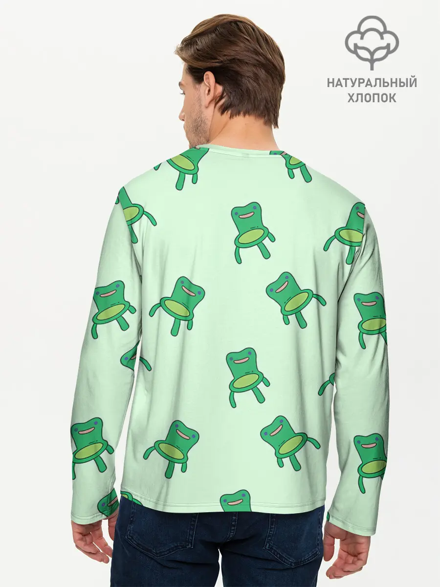 Мужской лонгслив базовый / Froggy crossing (P007_P004ooo2936545, P004ooo2936545)