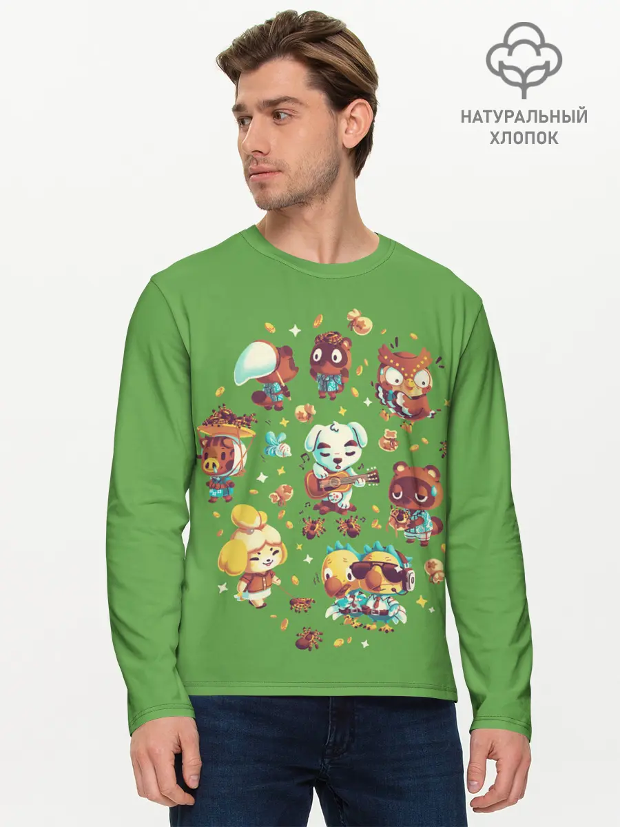Мужской лонгслив базовый / Party Crossing (P007_P004ooo2936561, P004ooo2936561)