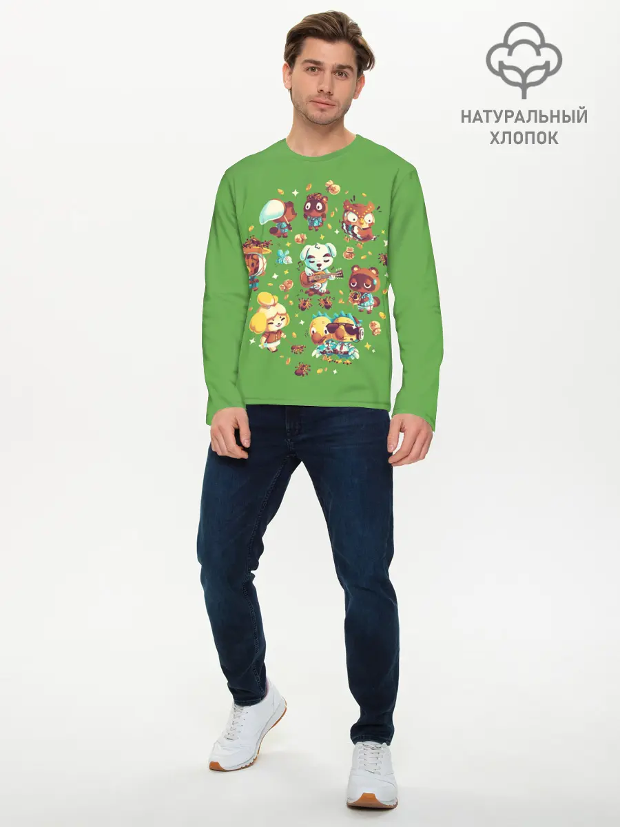 Мужской лонгслив базовый / Party Crossing (P007_P004ooo2936561, P004ooo2936561)