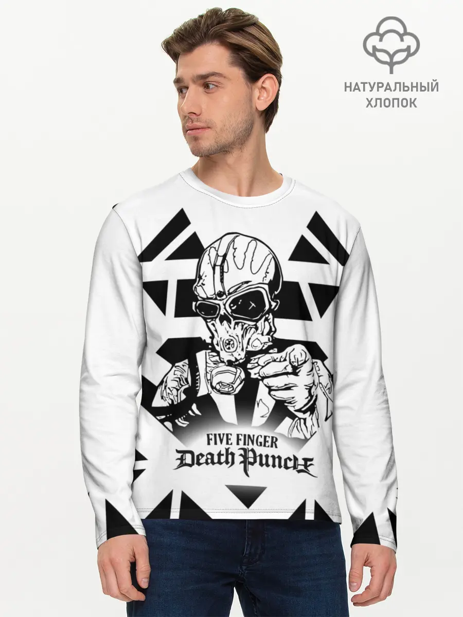 Мужской лонгслив базовый / Five Finger Death Punch (P007_P004ooo2937093, P004ooo2937093)