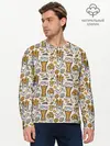 Мужской лонгслив базовый / Background Beer (P007_P004ooo2937887, P004ooo2937887)