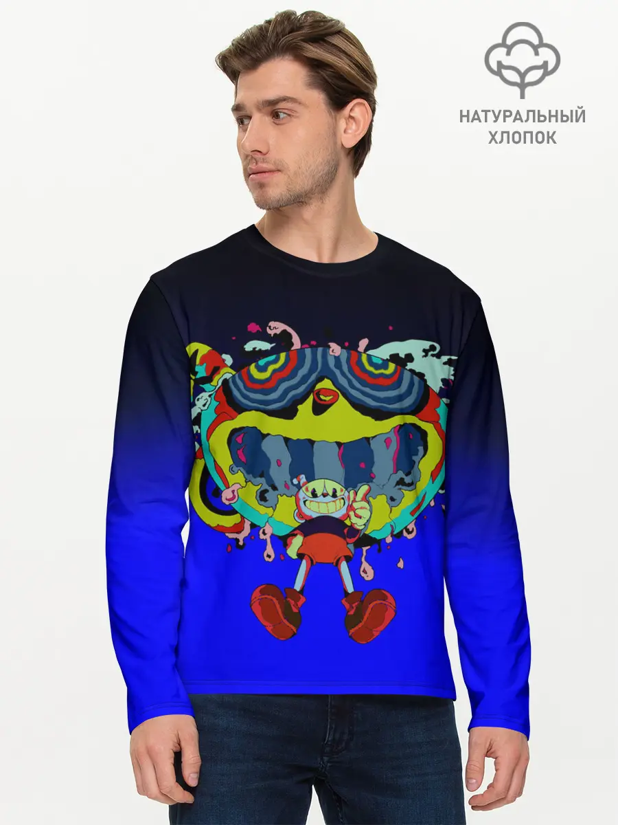 Мужской лонгслив базовый / ACID CUPHEAD (P007_P004ooo2937833, P004ooo2937833)