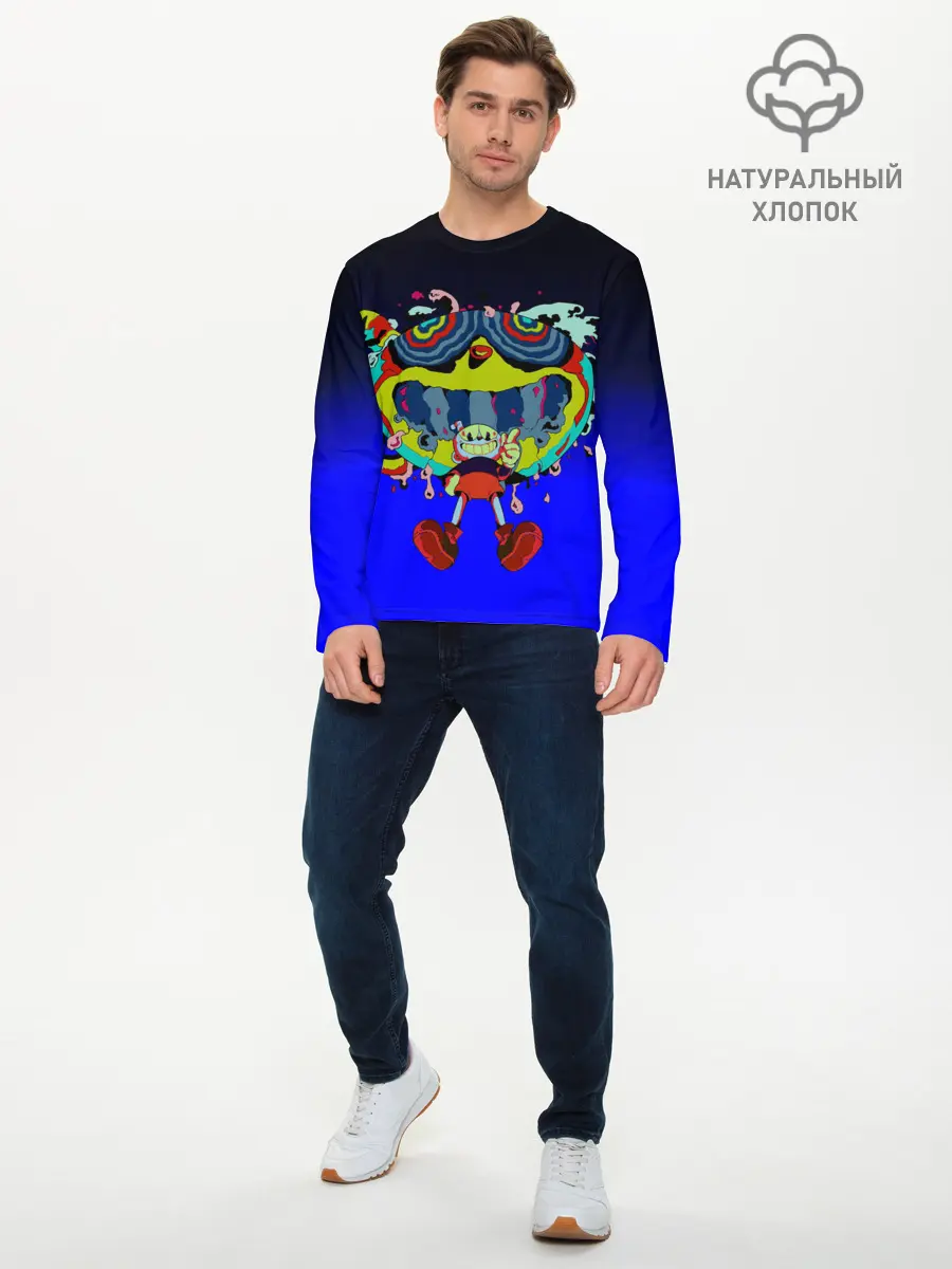Мужской лонгслив базовый / ACID CUPHEAD (P007_P004ooo2937833, P004ooo2937833)
