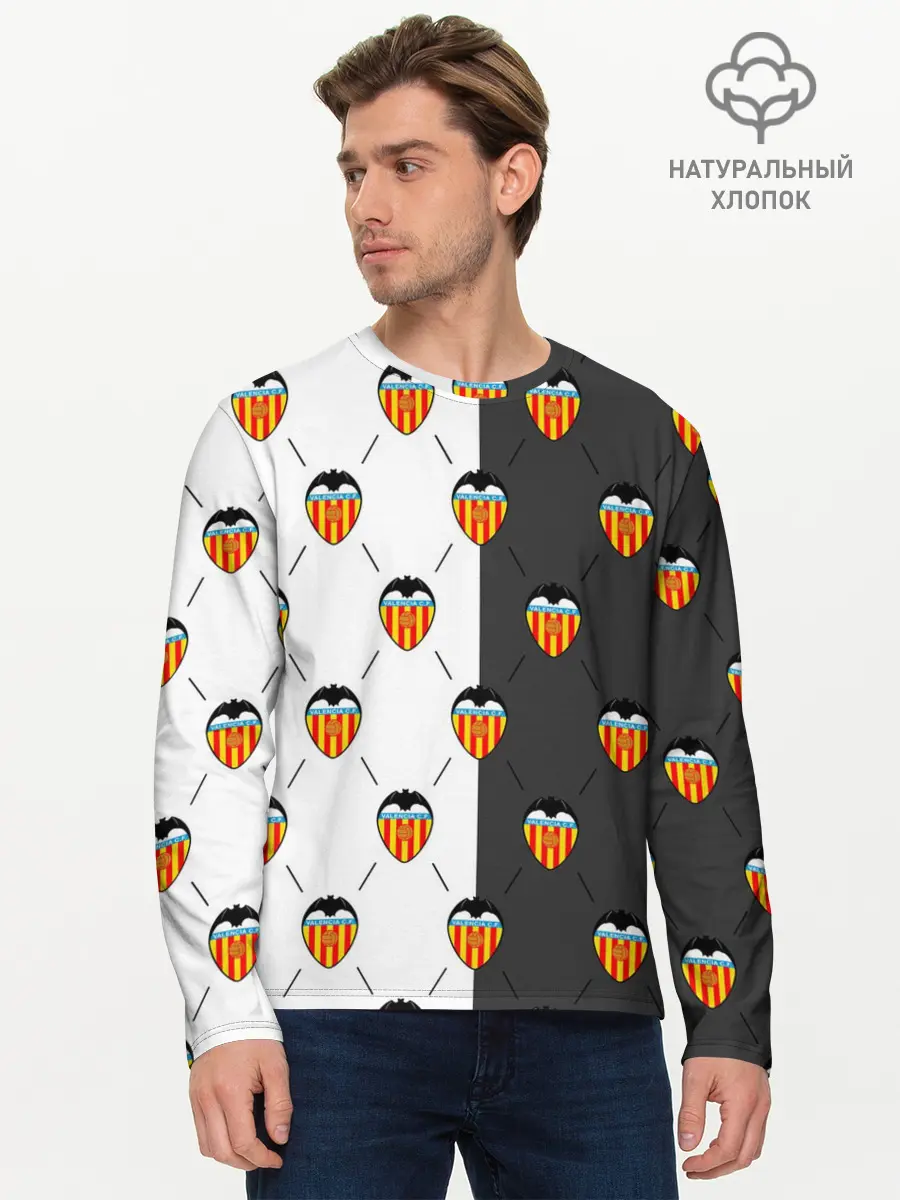 Мужской лонгслив базовый / FC VALENCIA / ФК ВАЛЕНСИЯ (P007_P004ooo2938133, P004ooo2938133)