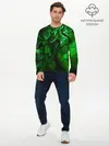 Мужской лонгслив базовый / Кислотные разводы (P007_P004ooo2937823, P004ooo2937823)
