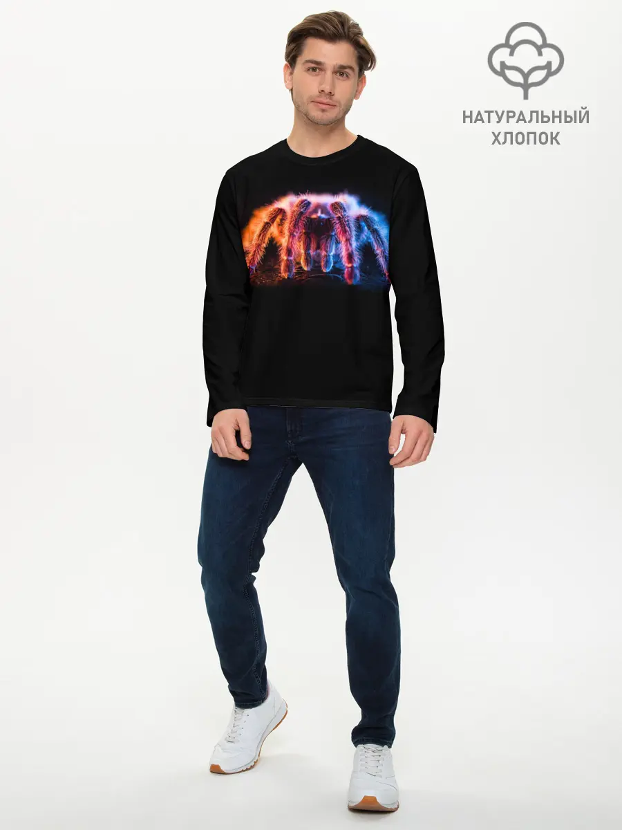 Мужской лонгслив базовый / НЕОНОВЫЙ ПАУК / NEON (P007_P004ooo2938579, P004ooo2938579)