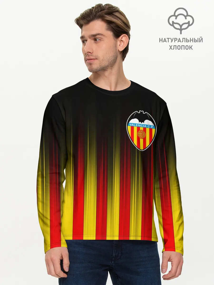 Мужской лонгслив базовый / FC VALENCIA / ФК ВАЛЕНСИЯ (P007_P004ooo2938151, P004ooo2938151)