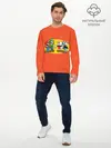 Мужской лонгслив базовый / CupHead x Mario (P007_P004ooo2938663, P004ooo2938663)