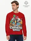 Мужской лонгслив базовый / Super Cuphead Bros (P007_P004ooo2939153, P004ooo2939153)