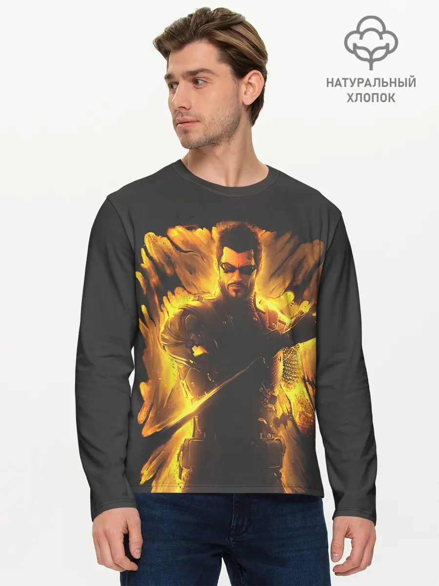 Мужской лонгслив базовый / Jensen in fire (P007_P004ooo2939403, P004ooo2939403)
