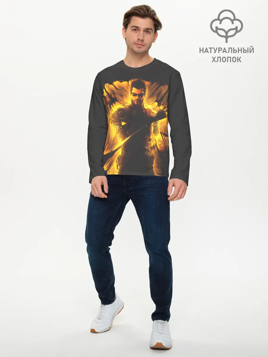 Мужской лонгслив базовый / Jensen in fire (P007_P004ooo2939403, P004ooo2939403)