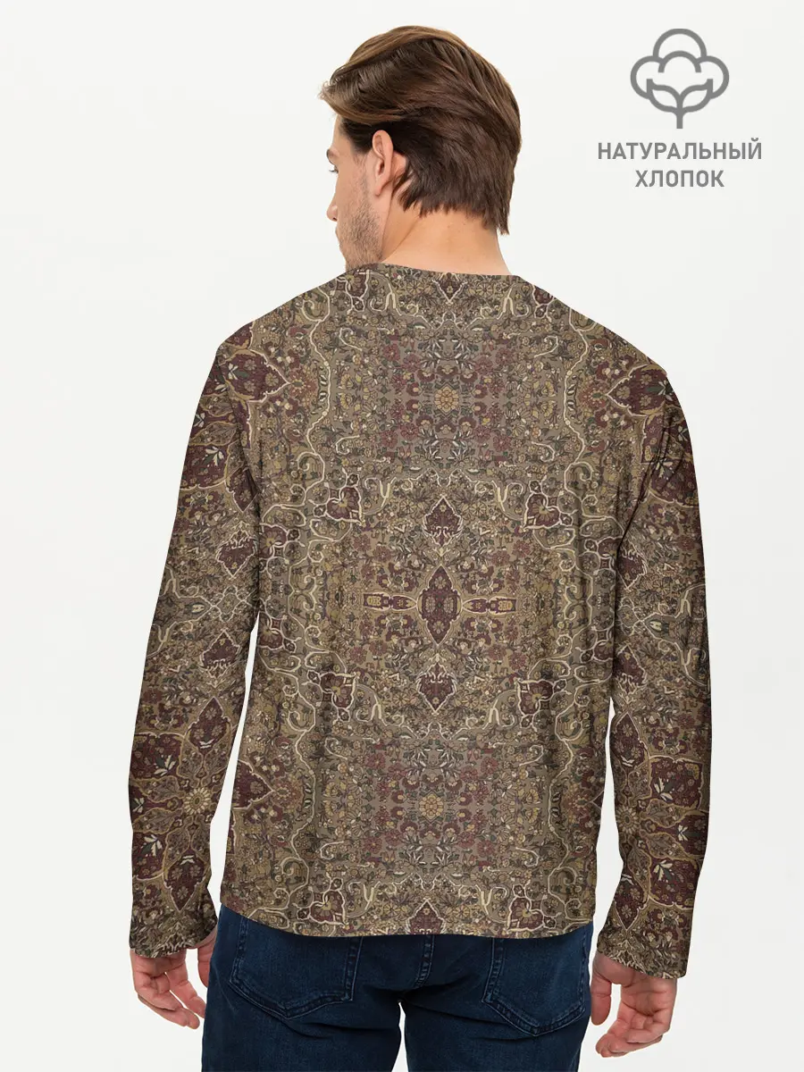 Мужской лонгслив базовый / КрасиВые Узоры Ковра (P007_P004ooo2940959, P004ooo2940959)
