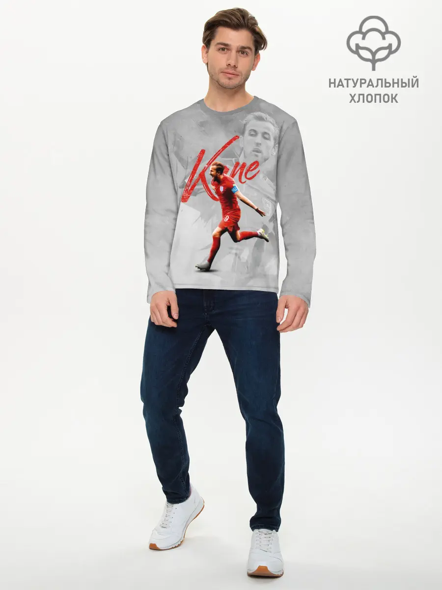Мужской лонгслив базовый / Harry Kane footballer (P007_P004ooo2941579, P004ooo2941579)