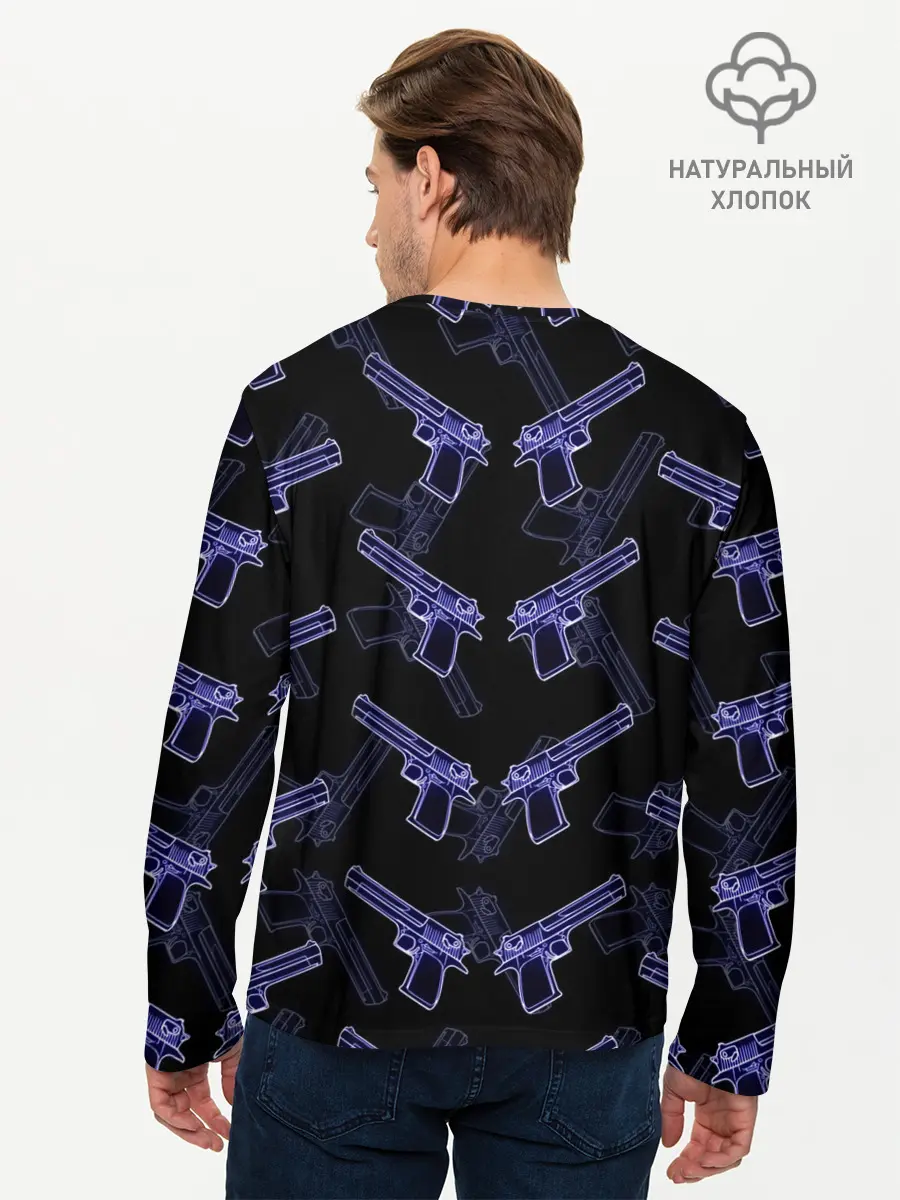 Мужской лонгслив базовый / Desert Eagle (P007_P004ooo2942381, P004ooo2942381)