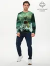 Мужской лонгслив базовый / Shark Attack | Акула атакует (P007_P004ooo2941787, P004ooo2941787)