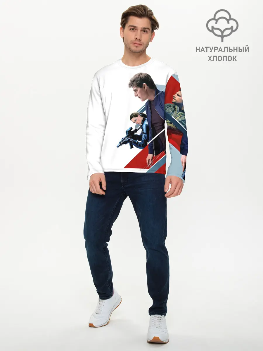 Мужской лонгслив базовый / Mission: Impossible Art (P007_P004ooo2943069, P004ooo2943069)