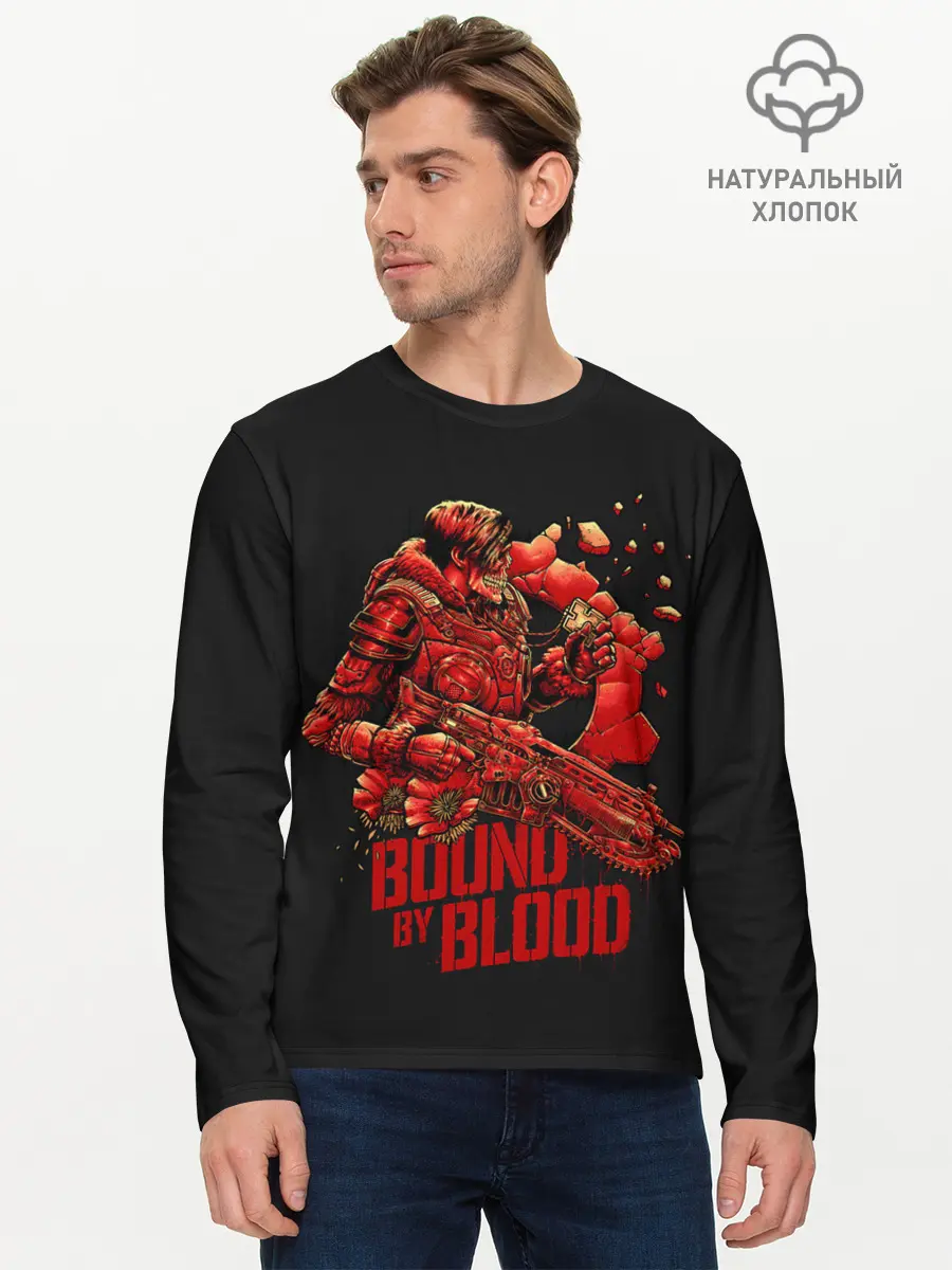 Мужской лонгслив базовый / Bound of blood (P007_P004ooo2943109, P004ooo2943109)