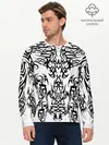Мужской лонгслив базовый / ТАТУ ЧЕРНО БЕЛОЕ УЗОР (P007_P004ooo2944841, P004ooo2944841)