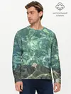 Мужской лонгслив базовый / Морская вода с камнями (P007_P004ooo2945219, P004ooo2945219)