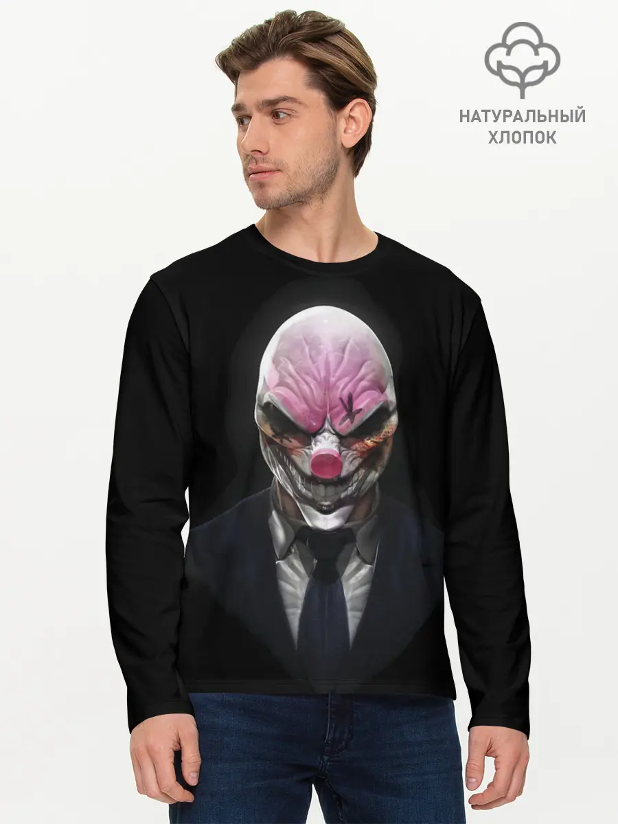 Мужской лонгслив базовый / Hoxton (P007_P004ooo2945159, P004ooo2945159)