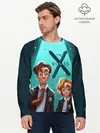 Мужской лонгслив базовый / Fox Mulder and Dana Scully (P007_P004ooo2946237, P004ooo2946237)